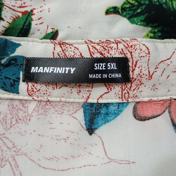 EUC: Manfinity 5XL Multicolor Floral Aloha Shirt - Picture 3 of 3